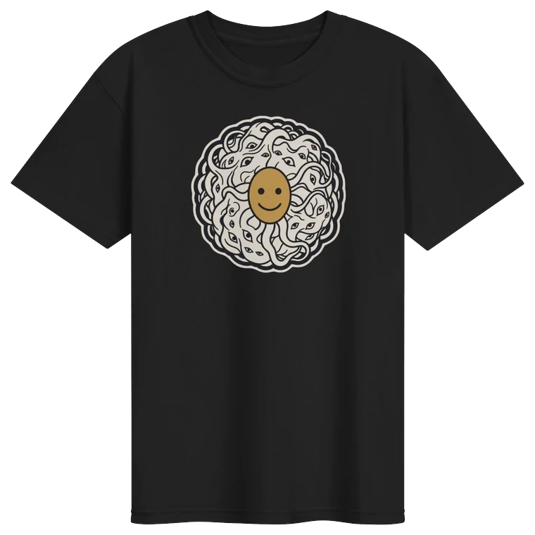 The Shoggoth Graphic Tee, black, with the Shoggoth mark printed on the chest.